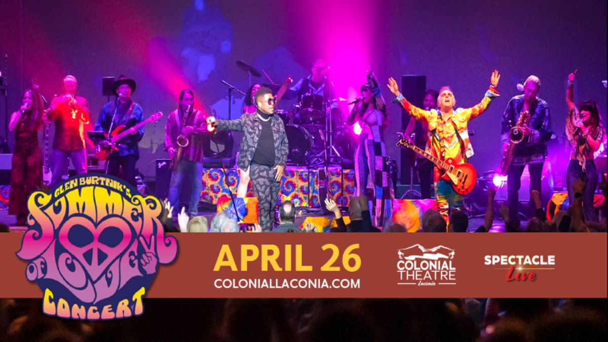 Glen Burtniks Summer of Love at Stadium Theatre, 16 August | Event in Woonsocket | AllEvents