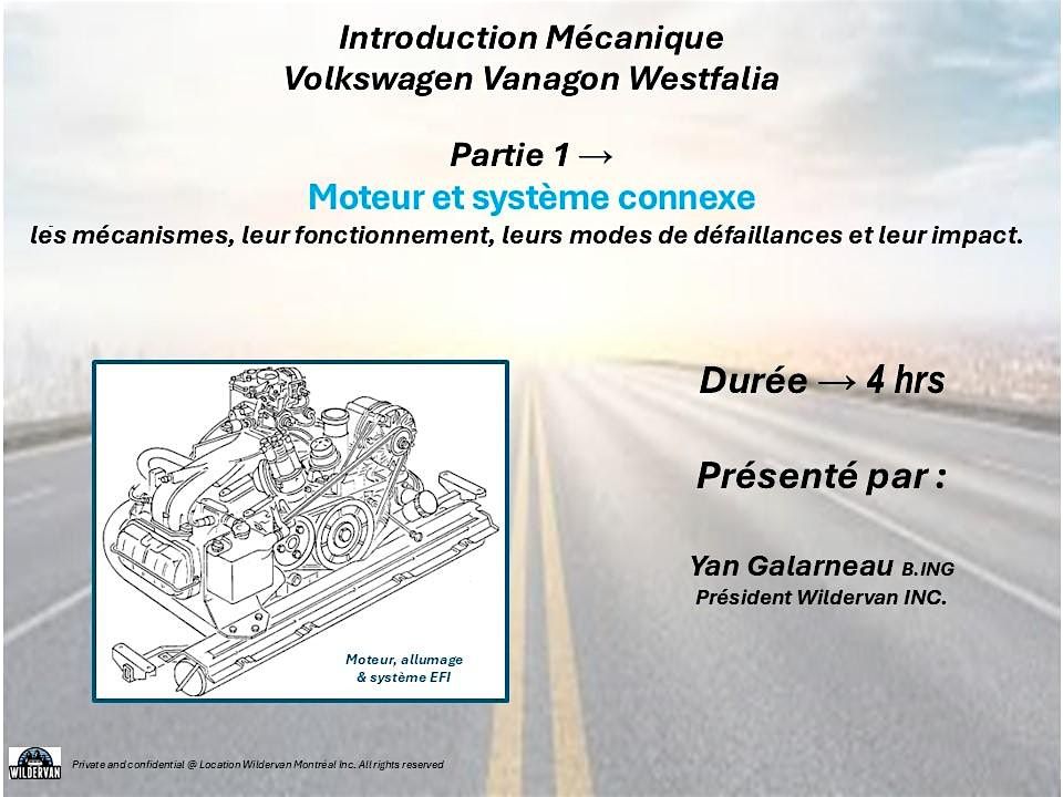 Intro à la Mécanique VW Vanagon Westfalia T3 - (1980 – 1991) Part 1  Moteur, 24 May | Event in Sainte-Anne-des-Plaines