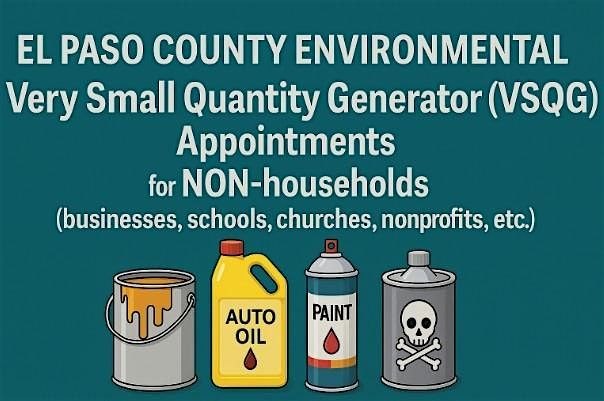 December 3, 2025: Very Small Quantity Generator (VSQG) Hazardous Waste, 3 December | Event in Colorado Springs