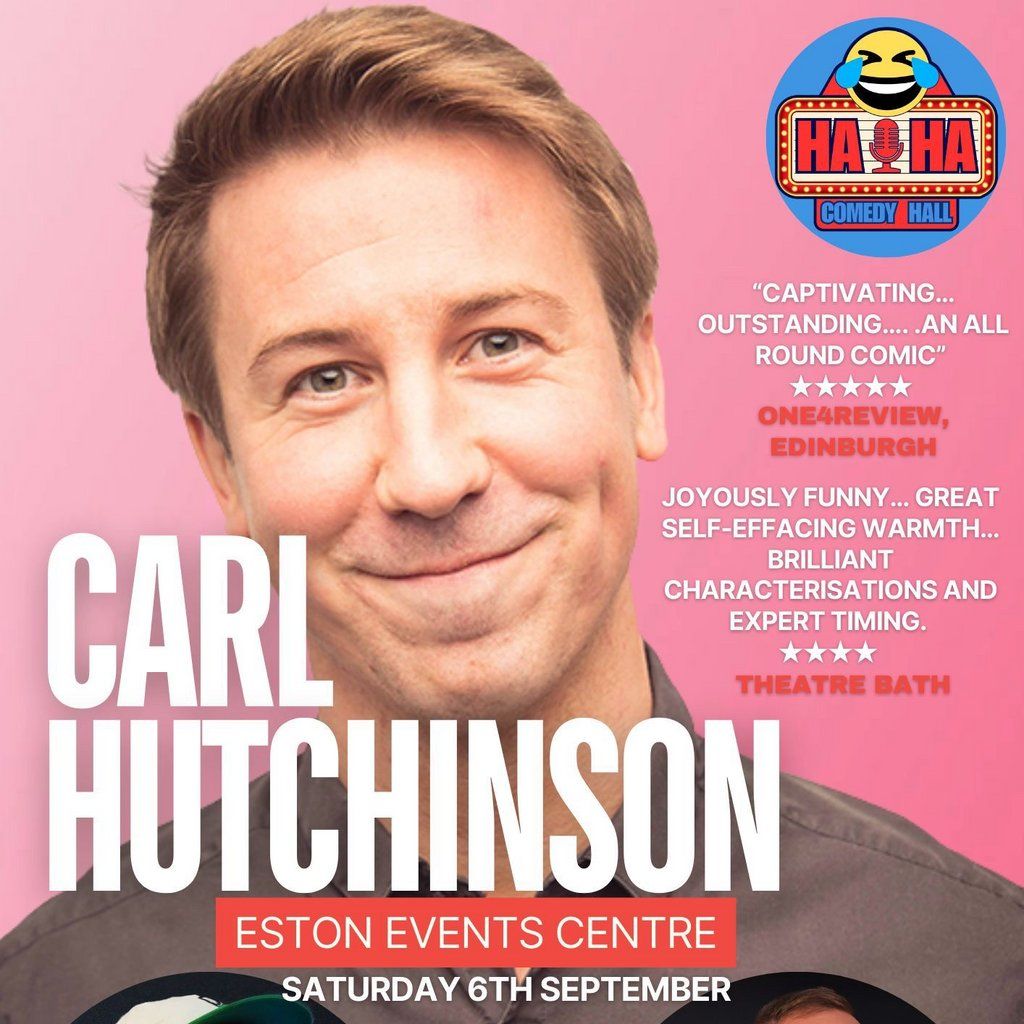 Ha Ha Comedy Hall - Carl Hutchinson, 6 September | Event in Middlesbrough | AllEvents