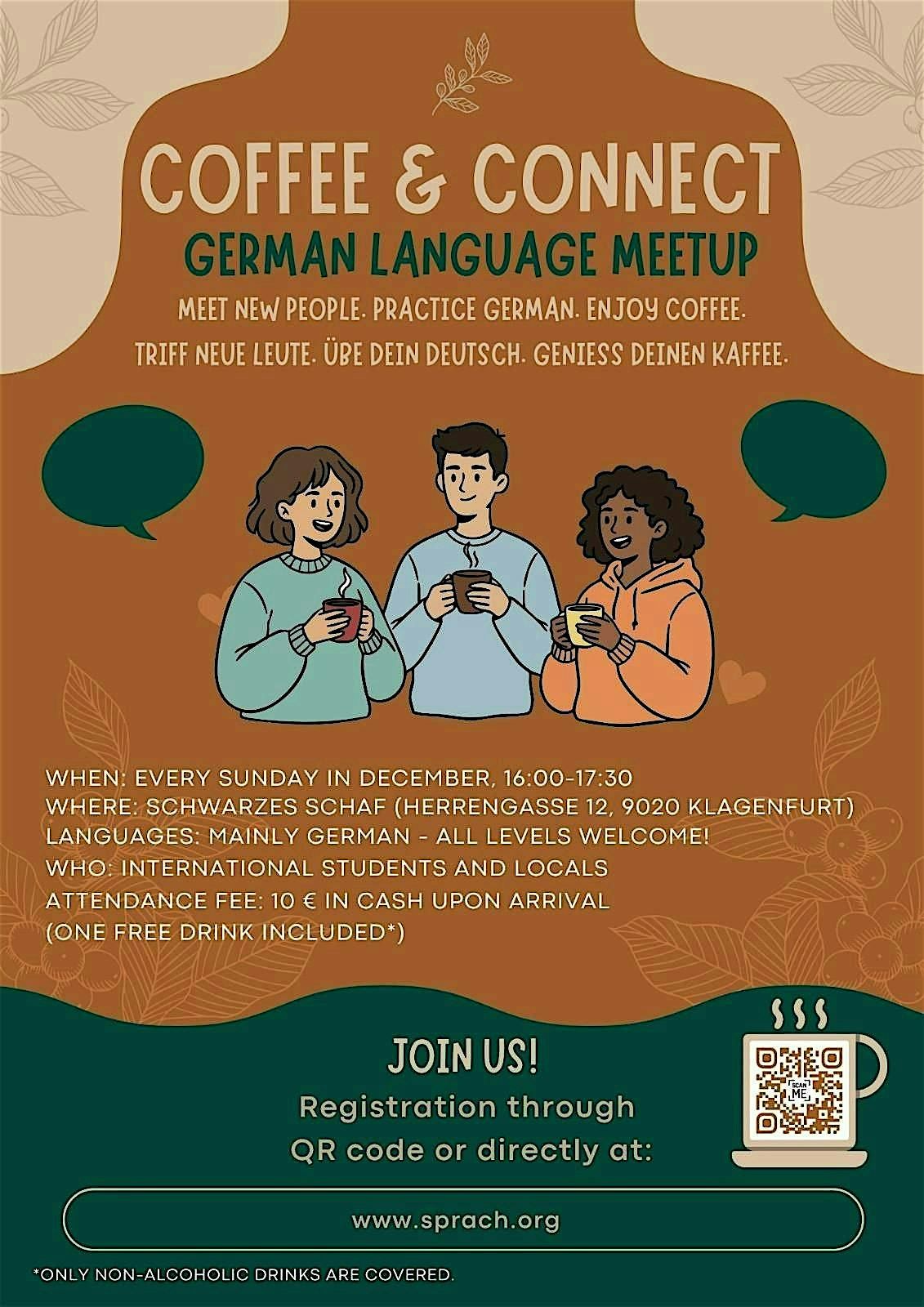 Coffee - Connect with Sprachraum, 7 December | Event in Klagenfurt am Wörthersee | AllEvents