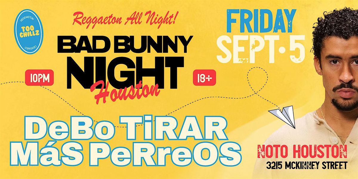 REGGAETON PARTY @ NOTO HOUSTON 18+, 5 September | Event in Houston | AllEvents