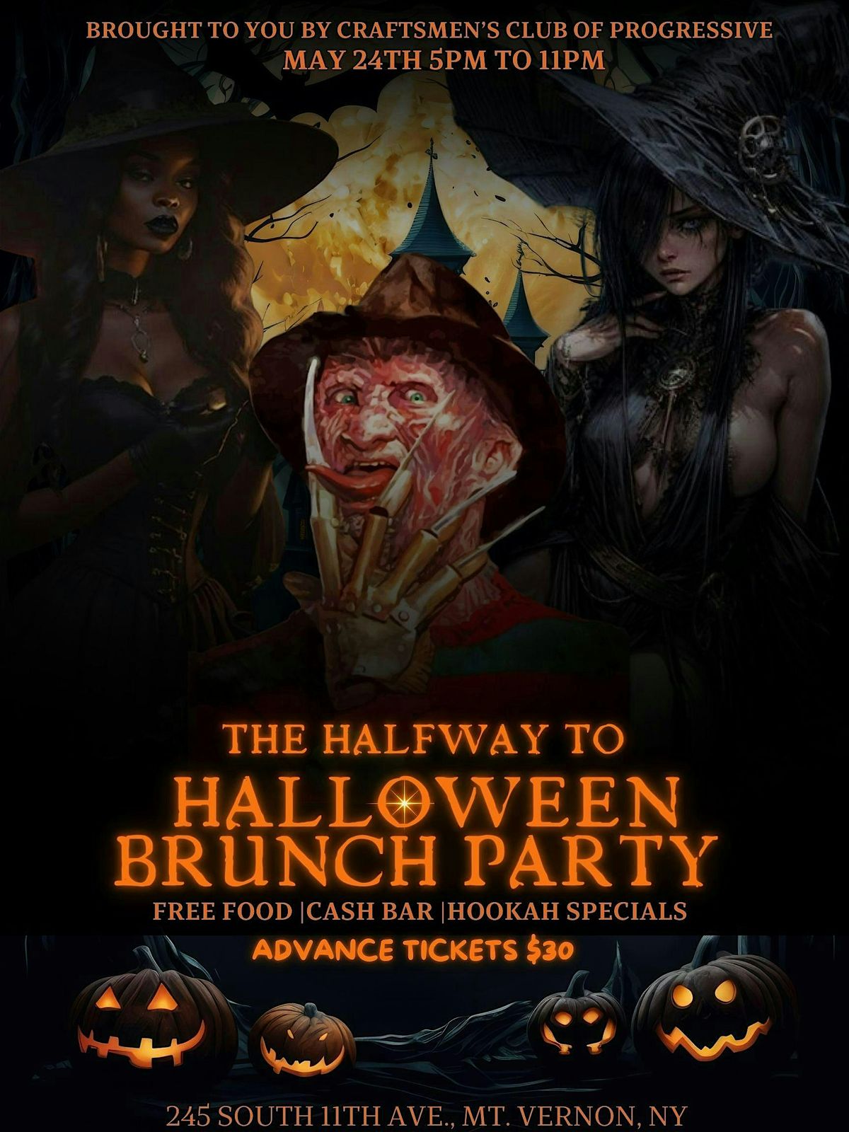 Halfway To Halloween Brunch Party, 24 May | Event in Mount Vernon | AllEvents