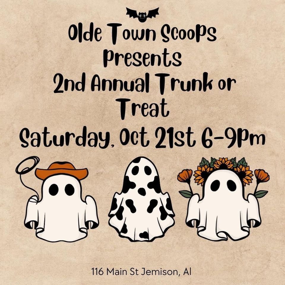 Olde Town Scoops 2nd Annual Trunk or Treat , Olde Town Scoops, Clanton