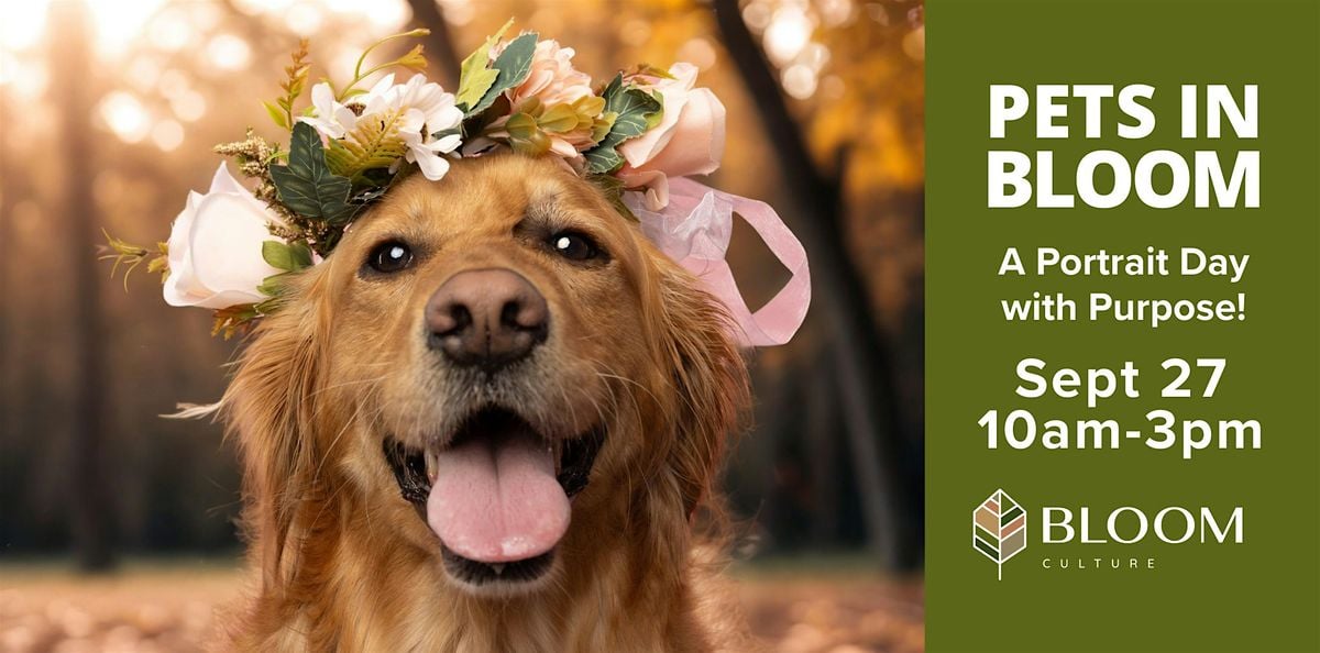 Pets in Bloom: A Portrait Day with Purpose, 27 September | Event in Calgary | AllEvents