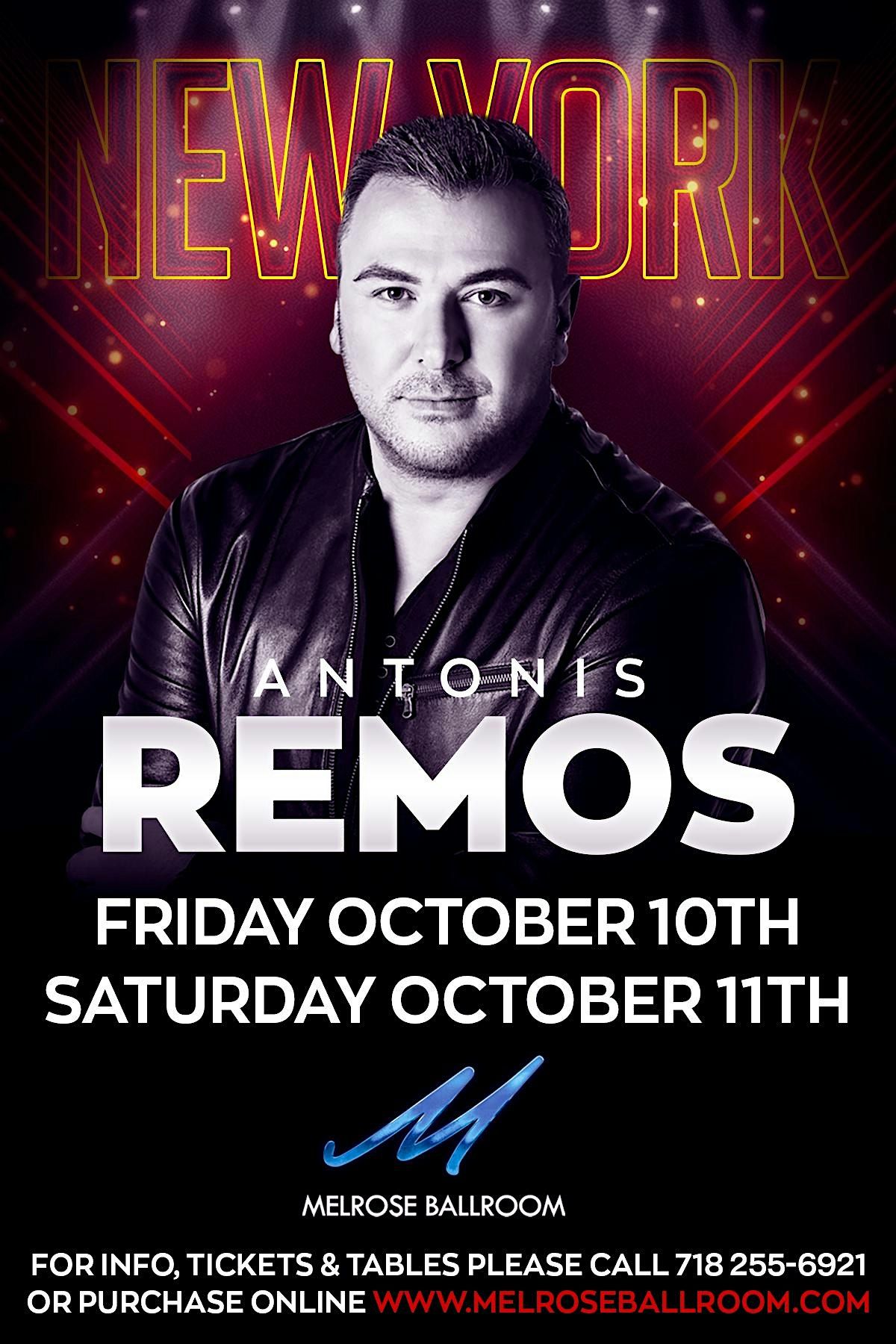 Friday Night w/Antonis Remos Live  -Early Showtime, 10 October | Event in Astoria | AllEvents