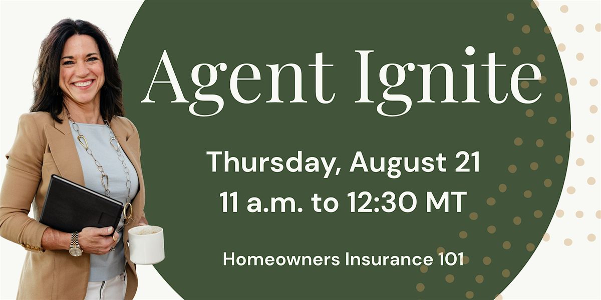 Agent Ignite: Homeowners Insurance, 21 August | Event in Englewood | AllEvents