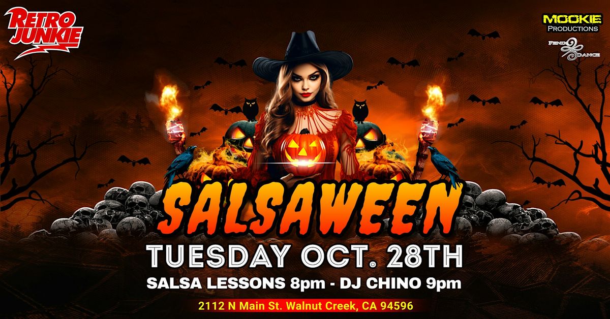 SALSAWEEN w/ Salsa Dancing, DJ, Lessons & More!, 28 October | Event in Walnut Creek | AllEvents