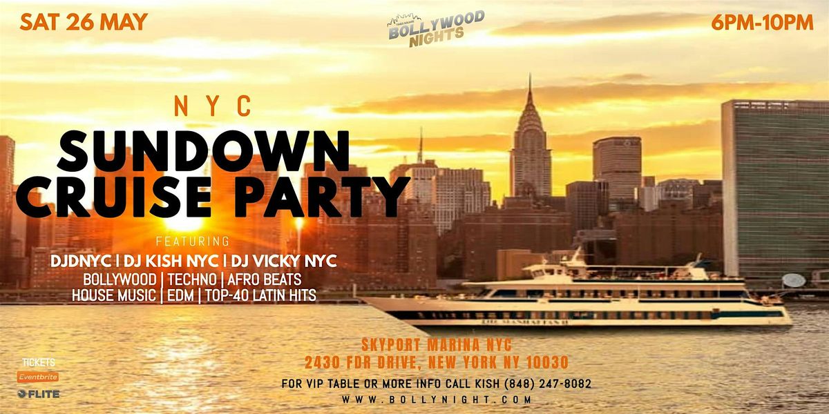 Bollywood Sundown Cruise Party, 24 May | Event in New York | AllEvents