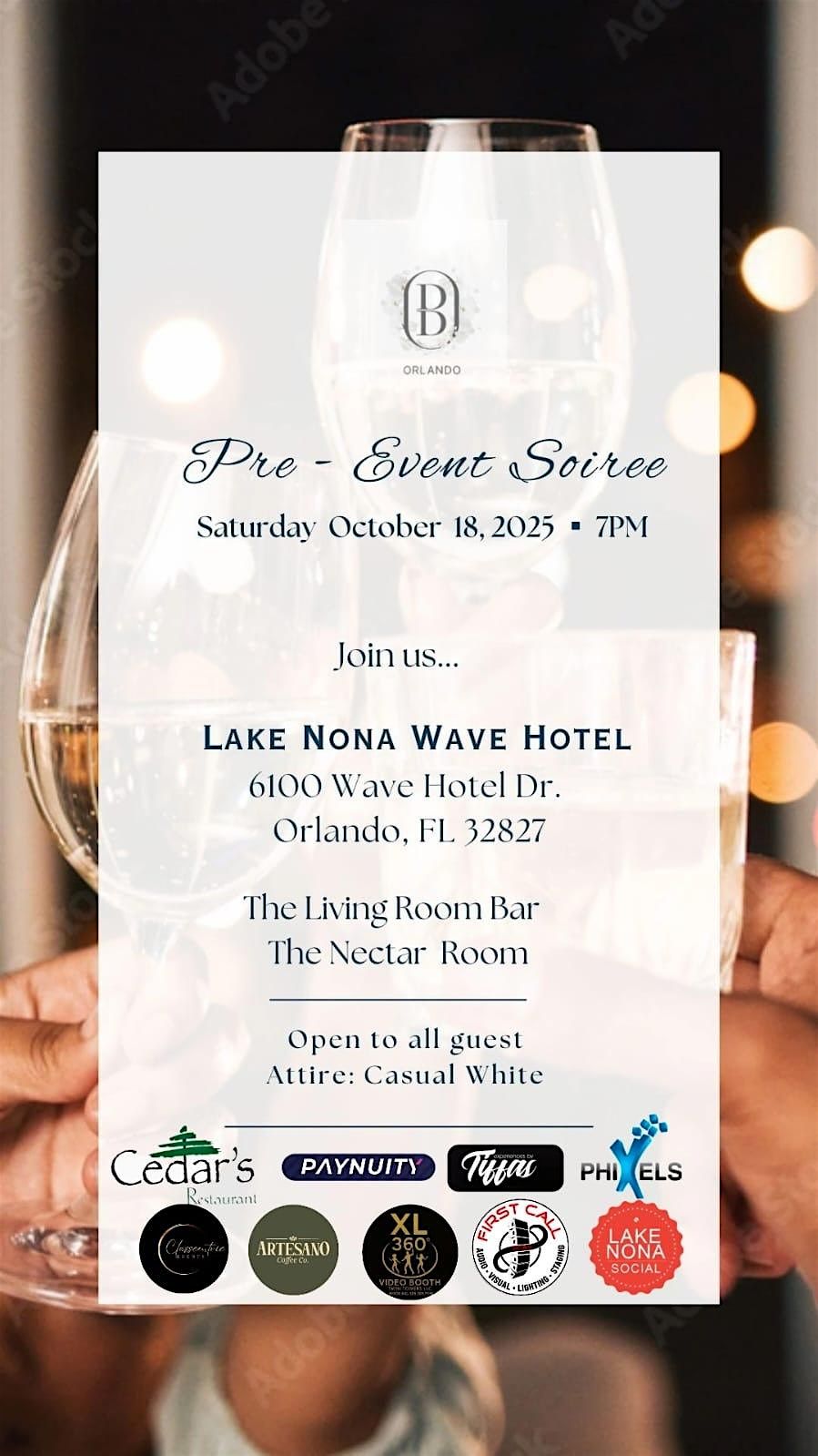 Pre-Event Soiree, 18 October | Event in Orlando | AllEvents