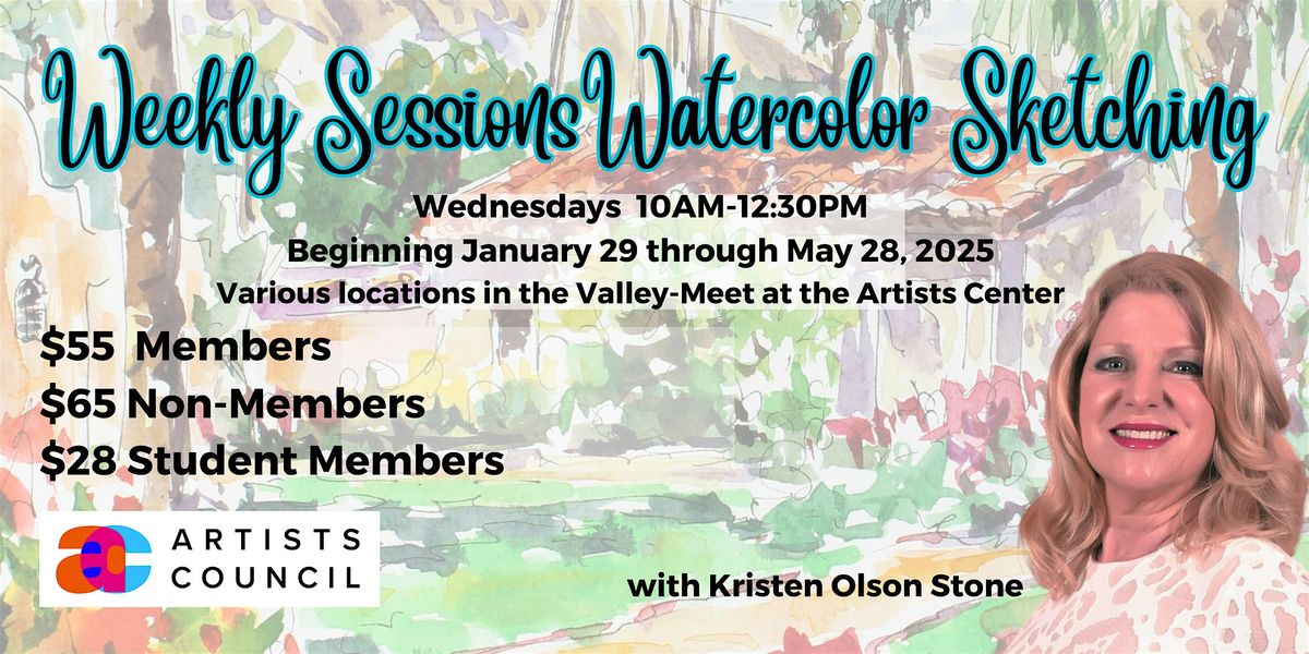 Weekly Sessions Watercolor Sketching with Kristen Olson Stone | Event in Palm Desert | AllEvents