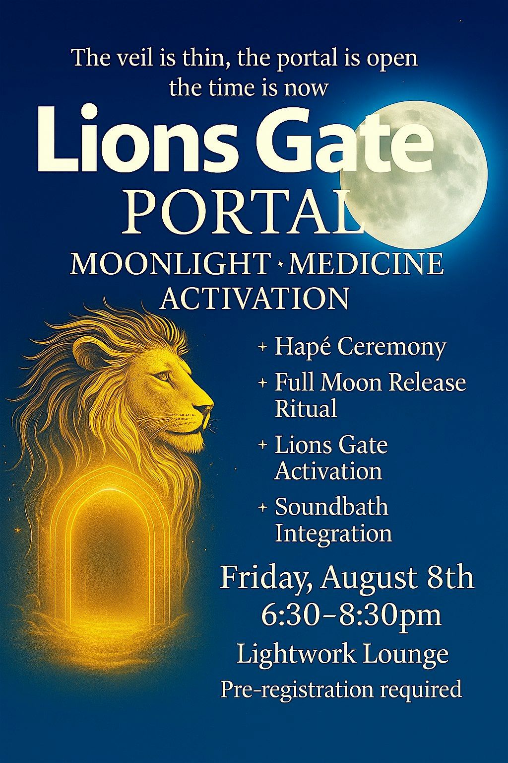 Lions Gate Full Moon Ceremony & Activation, 8 September | Event in Surprise | AllEvents