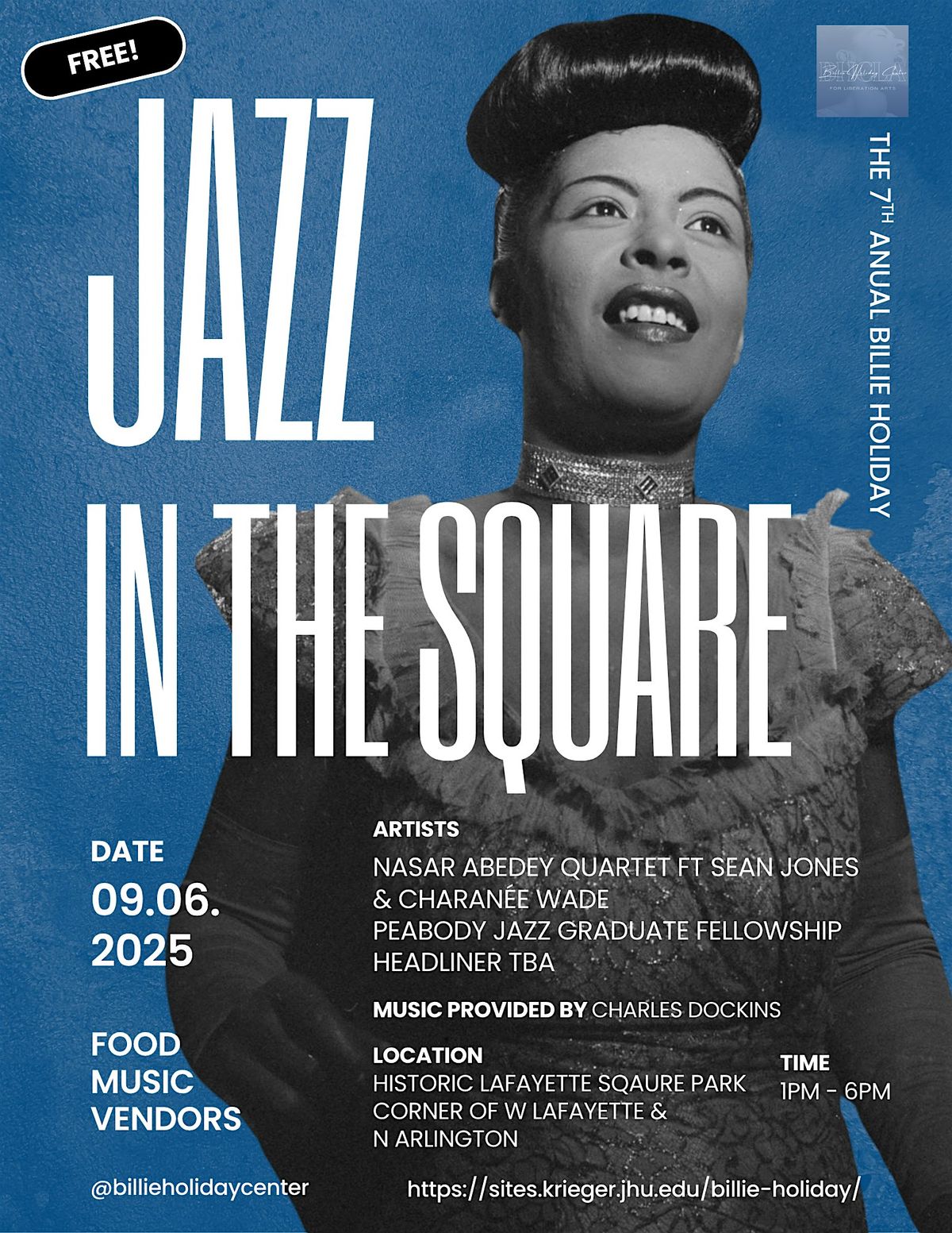 7th Annual Billie Holiday Jazz in the Square Concert, 6 September | Event in Baltimore | AllEvents