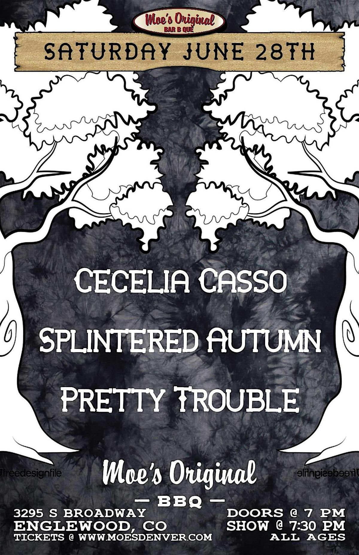 Cecelia Casso + Splintered Autumn + Pretty Trouble, 28 June | Event in Englewood | AllEvents