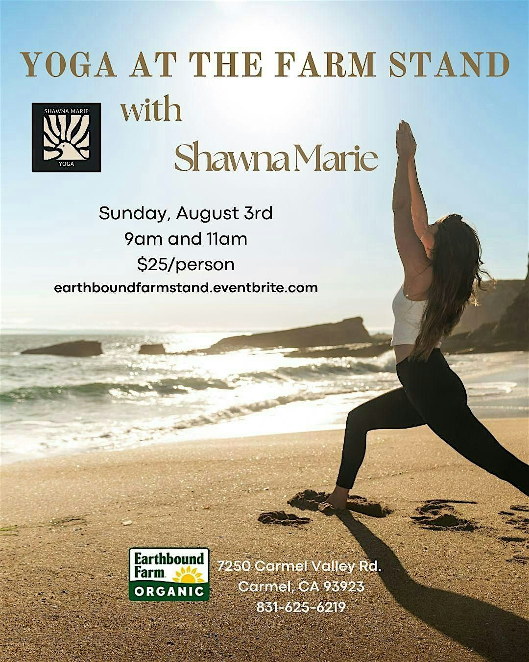 Yoga at the Farm Stand with Shawna Marie, 3 August | Event in Carmel-by-the-Sea | AllEvents