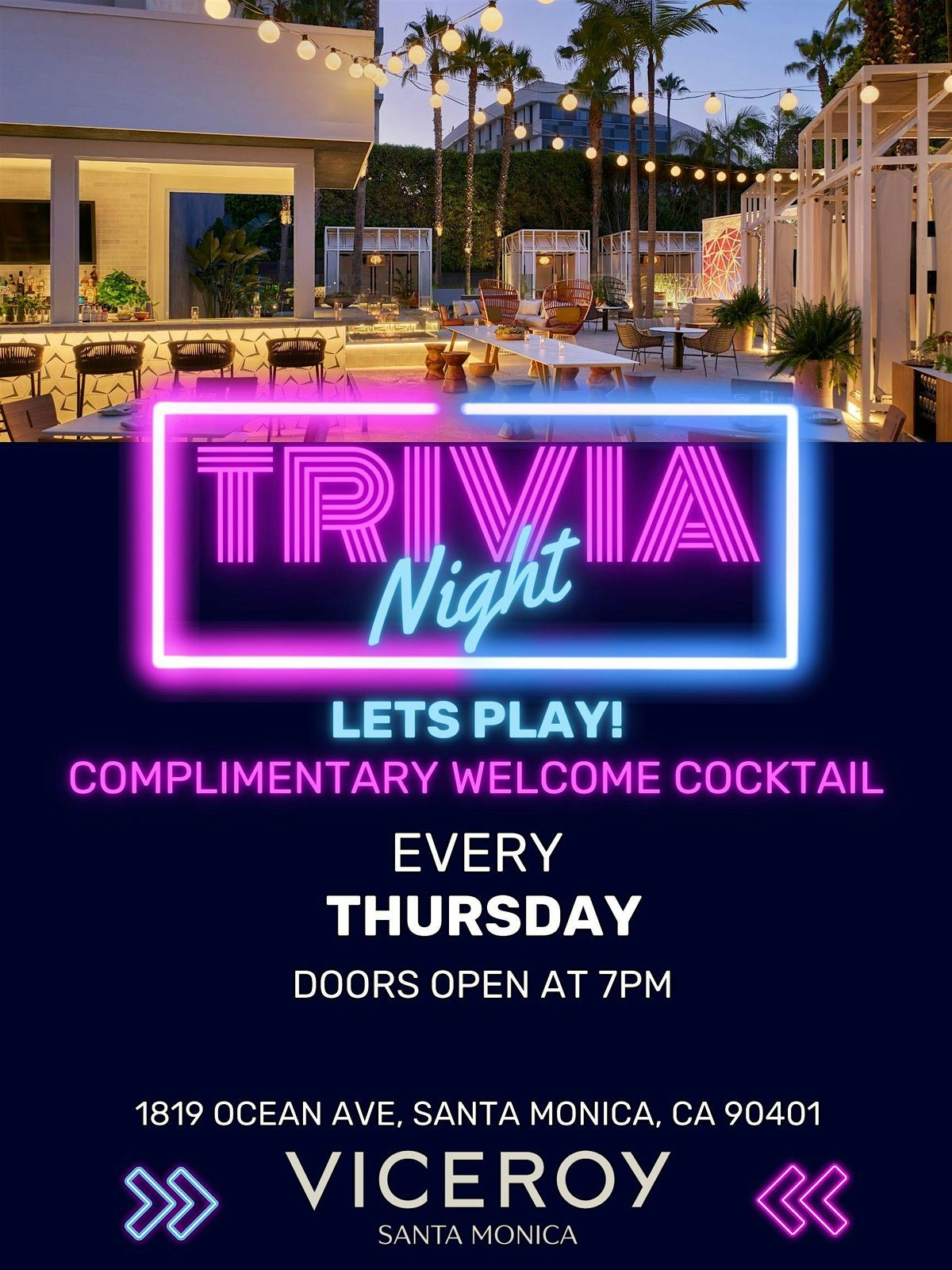 Trivia Night at Viceroy Santa Monica | Event in Santa Monica | AllEvents