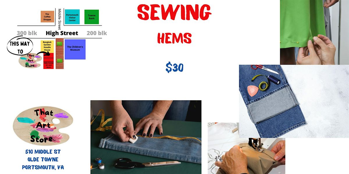 Sewing - Beginner basic hems, 24 September | Event in Portsmouth | AllEvents