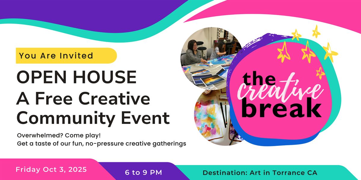 The Creative Break Open House – A Free Creative Community Event, 3 October | Event in Torrance | AllEvents