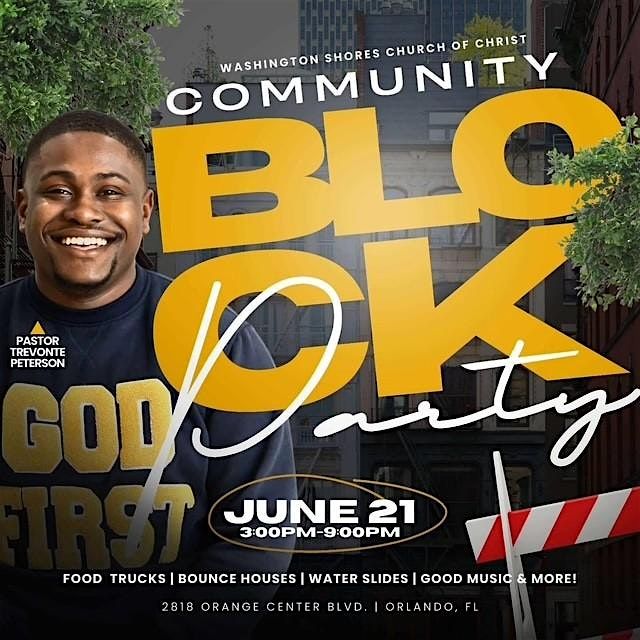 Washington Shores Church of Christ Neighborhood Block Party, 21 June | Event in Orlando | AllEvents