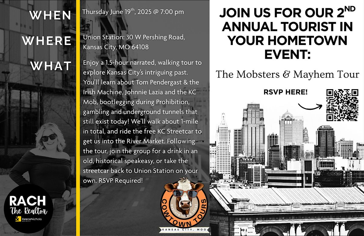 Tourists in Your Hometown: Mobsters & Mayhem Tour, 19 June | Event in Kansas City | AllEvents