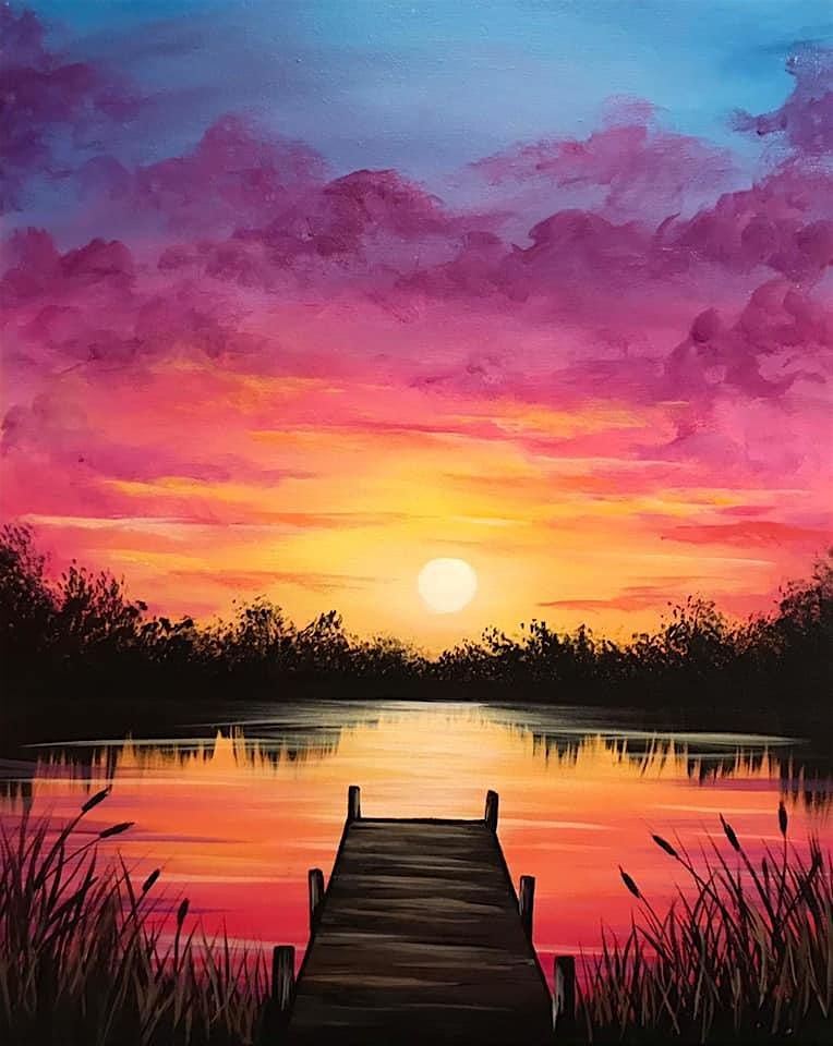 Dock at Sunset, a PAINT & SIP EVENT with Lisa, 24 July | Event in Concord | AllEvents