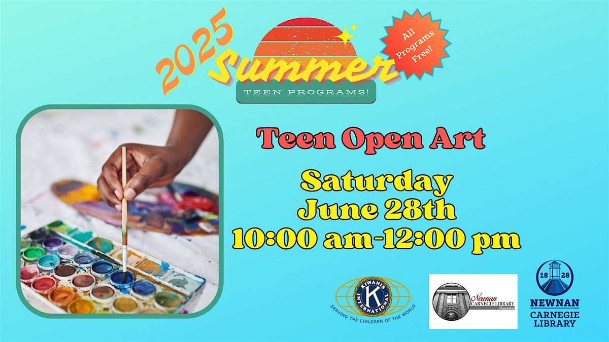 Teen Open Art, 28 June | Event in Newnan | AllEvents