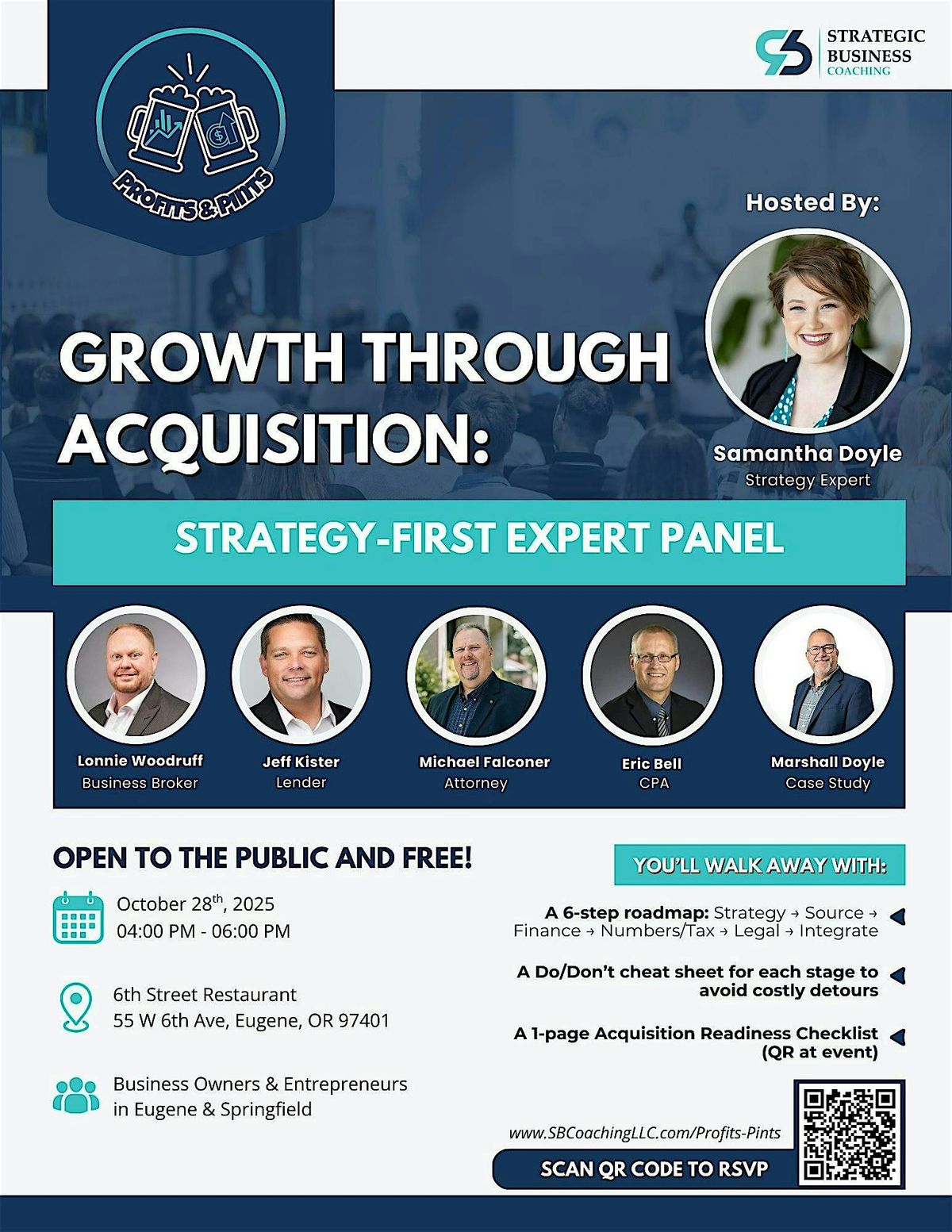 Profits & Pints: Growth Through Acquisition Expert Panel, 28 October | Event in Eugene | AllEvents