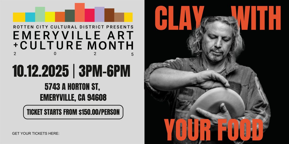 Clay with Your Food, 12 October | Event in Emeryville | AllEvents