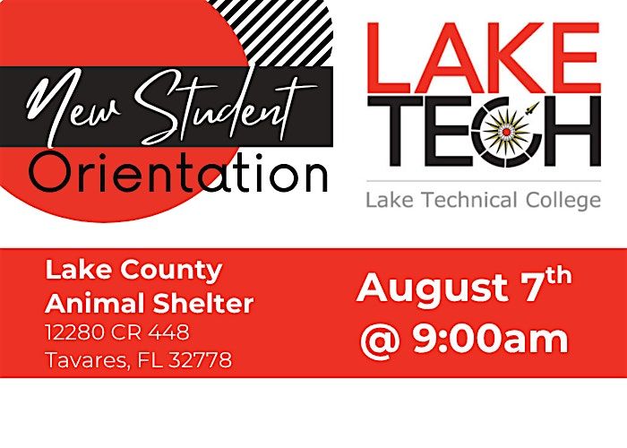 New Student Orientation - Lake County Animal Shelter, 7 August | Event in Tavares | AllEvents