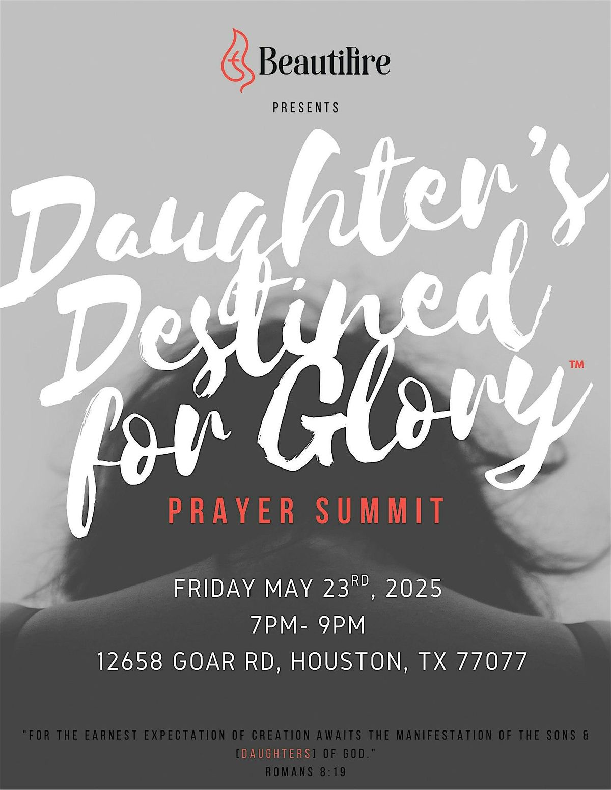 Daughter's Destined for Glory™ | Prayer Summit, 23 May | Event in Houston | AllEvents