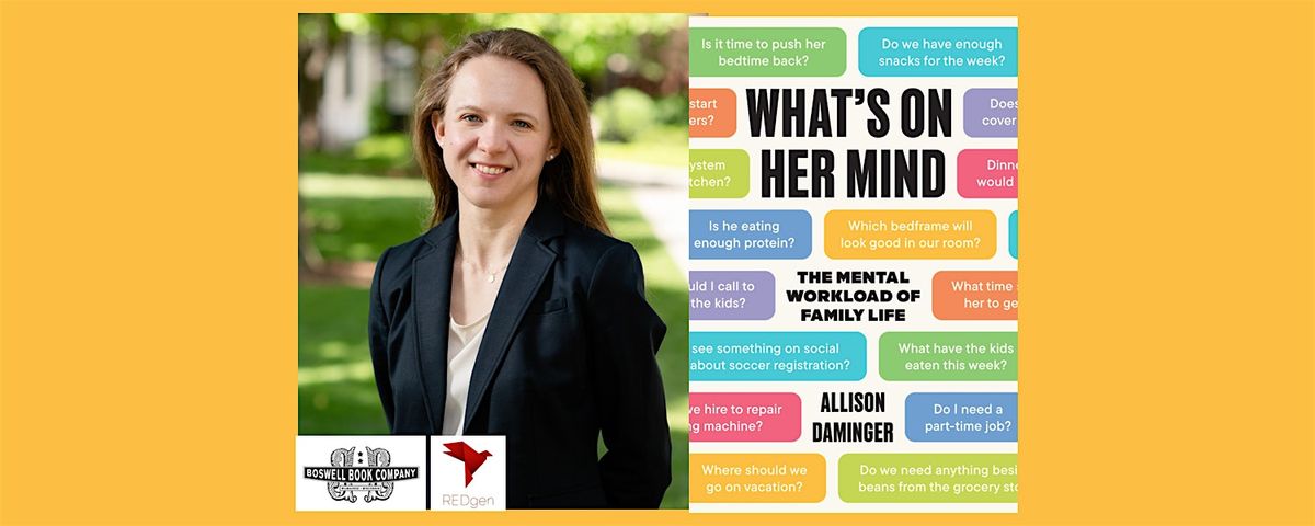 Allison Daminger, author of WHAT'S ON HER MIND - a Boswell event, 10 September | Event in Milwaukee | AllEvents