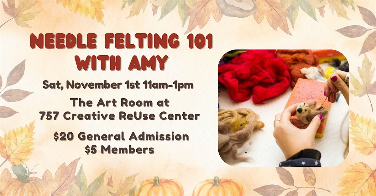 Needle Felting 101 with Amy, 1 November | Event in Norfolk | AllEvents