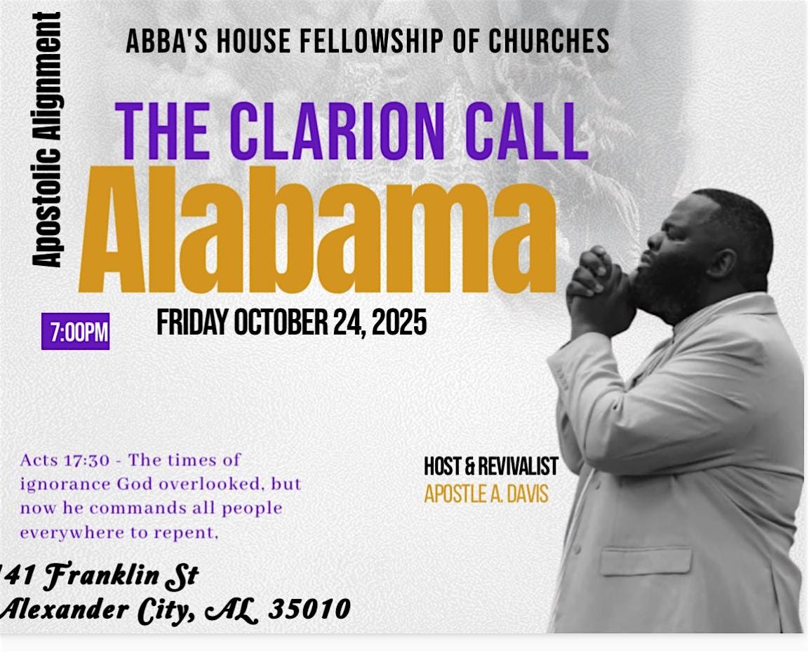The Clarion Call Gathering, 24 October | Event in Alexander City | AllEvents