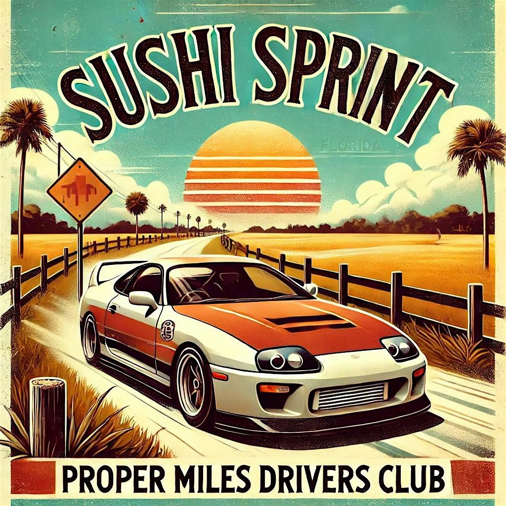 Sushi Sprint - a 1 hr spirited drive, 23 August | Event in Jupiter | AllEvents