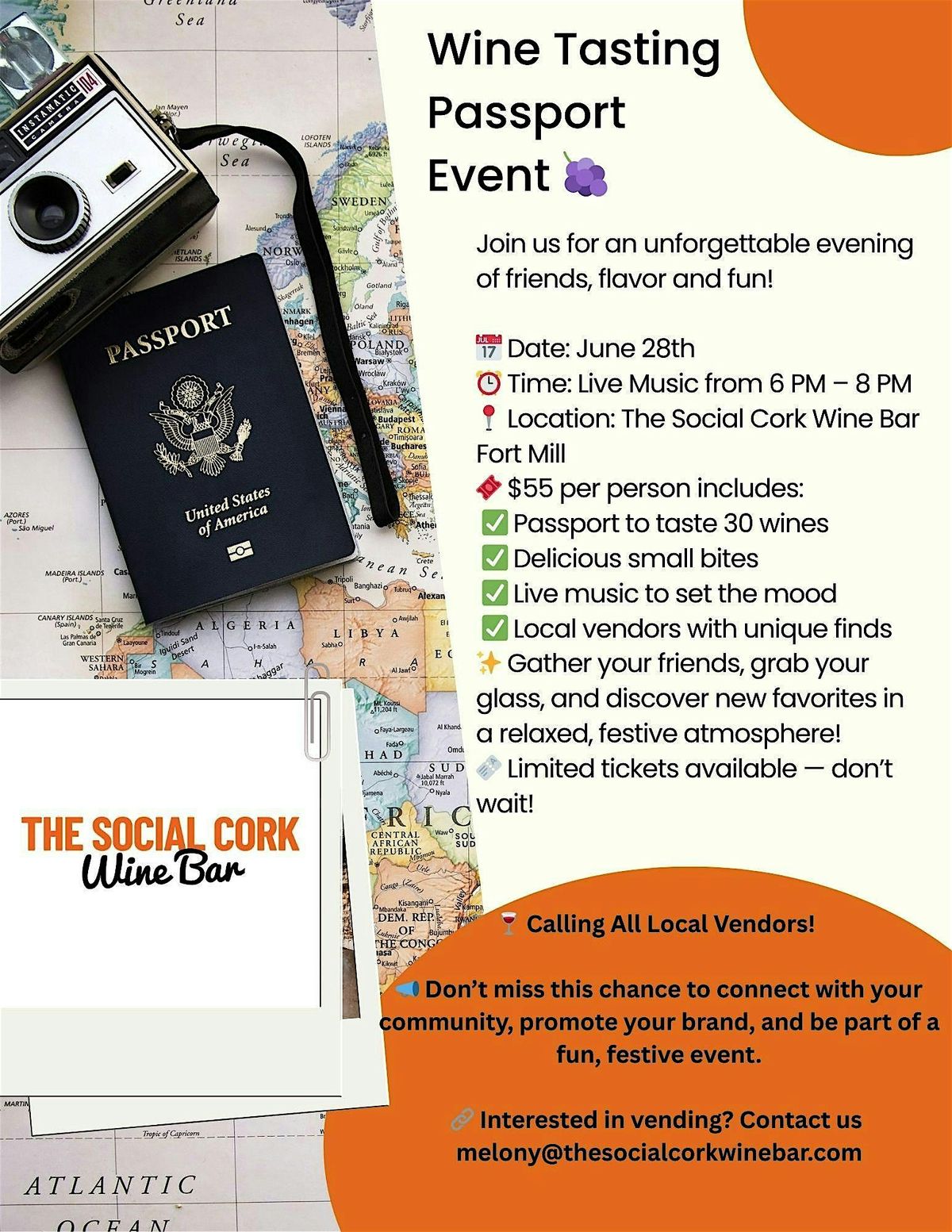 Wine Tasting Passport Event, 28 June | Event in Fort Mill | AllEvents