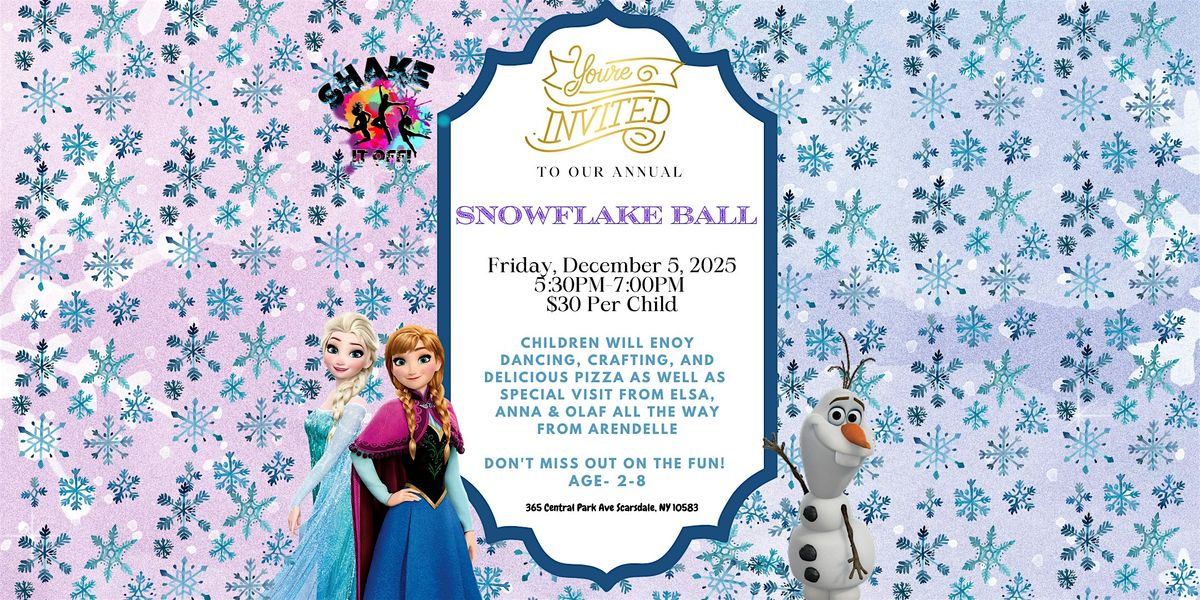 Shake it Off's Annual Snowflake Ball, 5 December | Event in Scarsdale | AllEvents