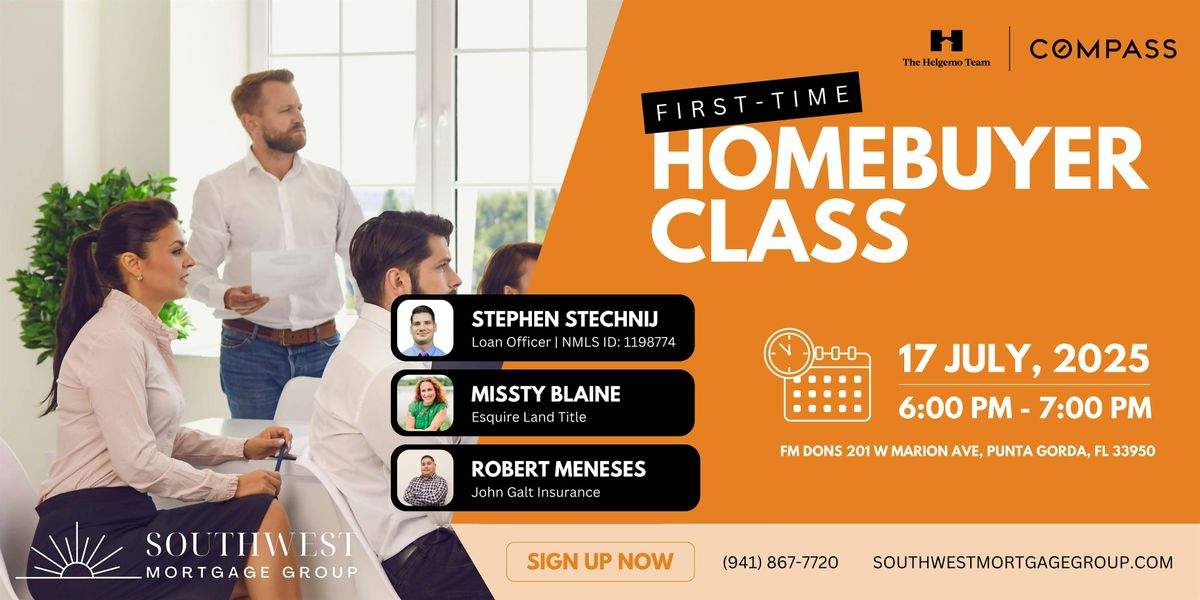 First-Time Homebuyer Class: Buy Your First Home with Confidence, 17 July | Event in Punta Gorda | AllEvents