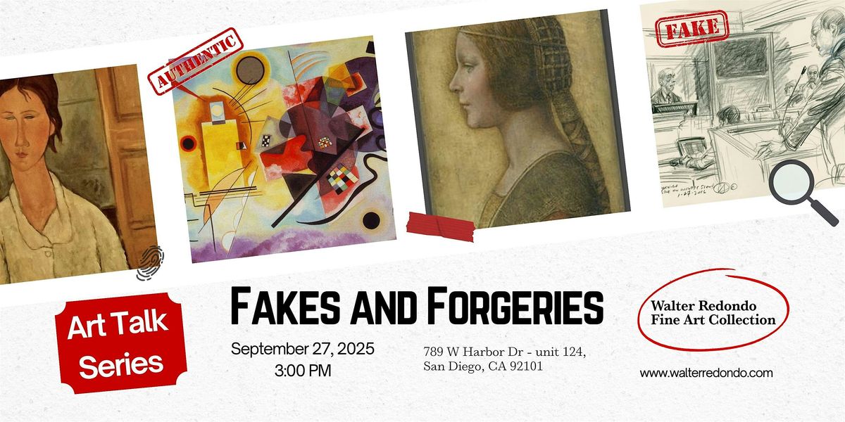 Art Talk: Fakes and Forgeries, 22 November | Event in San Diego | AllEvents