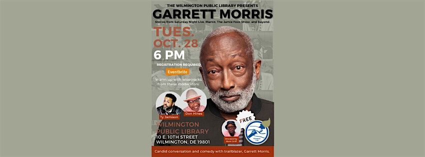 Laugh Lines & Legacy: Garrett Morris Unplugged, 28 October | Event in Wilmington | AllEvents