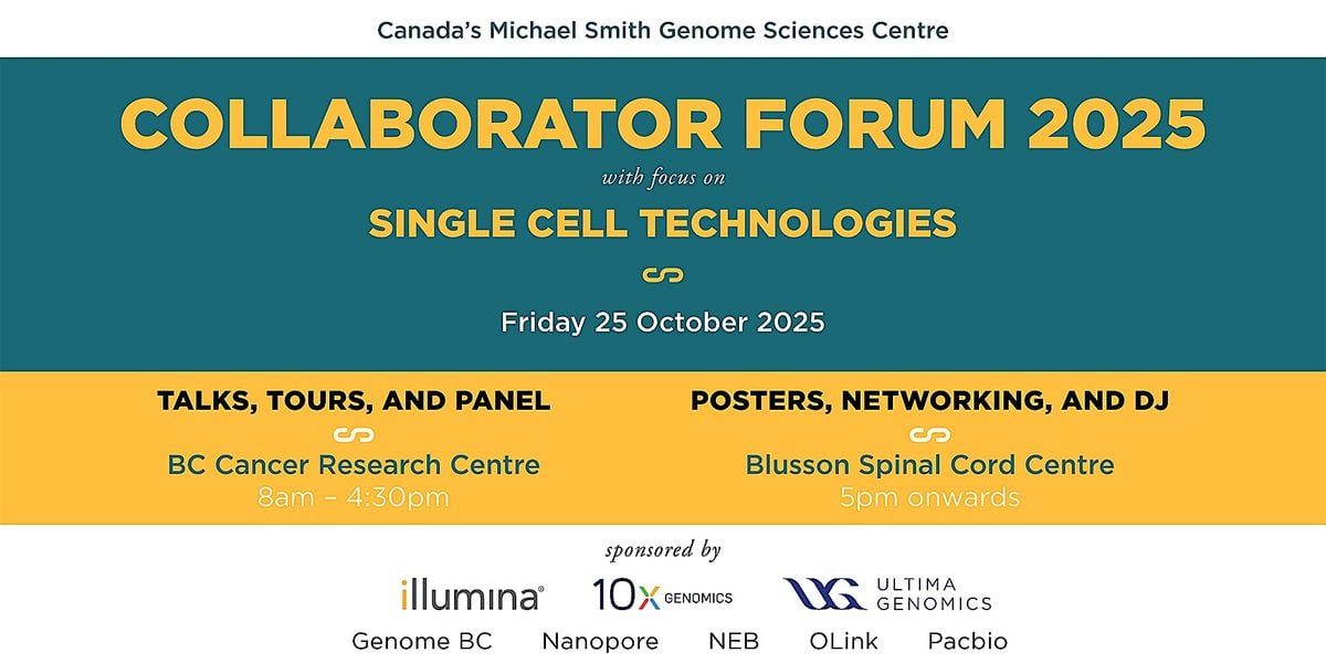 GSC Collaborator Forum 2025, 24 October | Event in Vancouver | AllEvents
