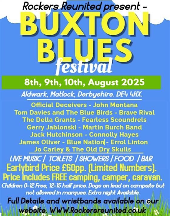 Buxton Blues Festival 2025 - Nr Matlock, Derbyshire. DE4 4HX., 8 August | Event in Matlock, Derbyshire | AllEvents