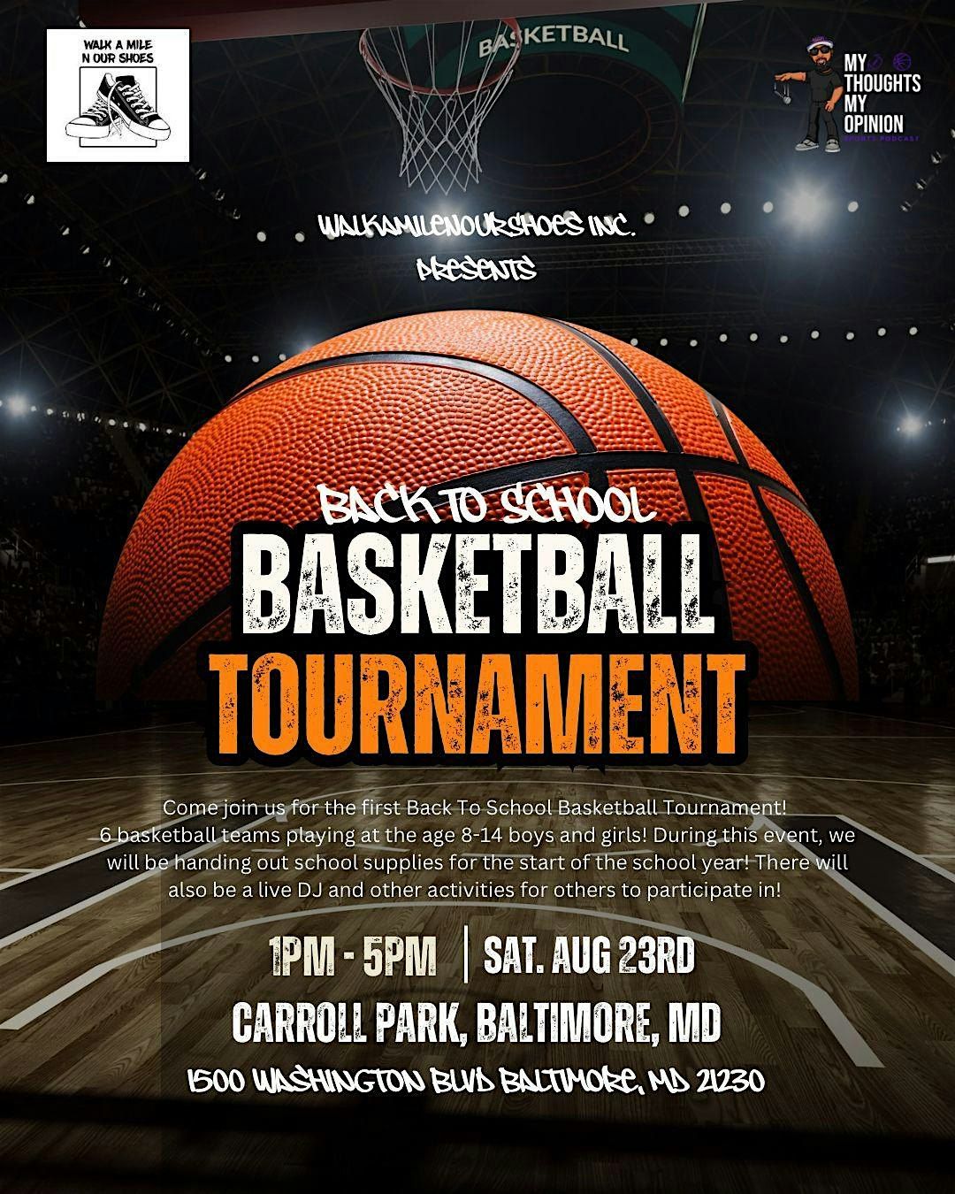 Back To School Basketball Tournament, 23 August | Event in Baltimore | AllEvents