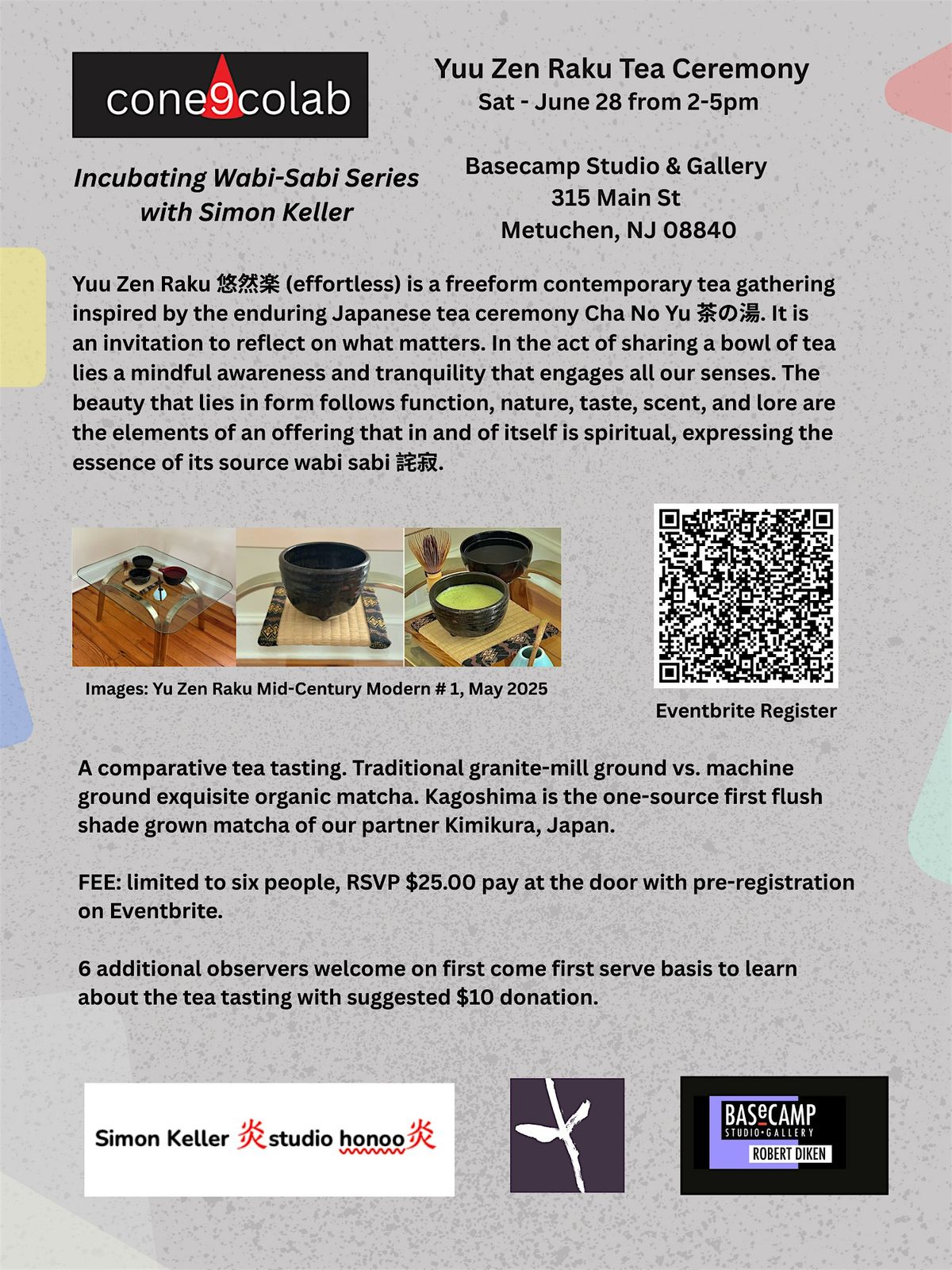 WABI - SABI / TEA CEREMONY with SIMON KELLER - registration required, 28 June | Event in Metuchen | AllEvents