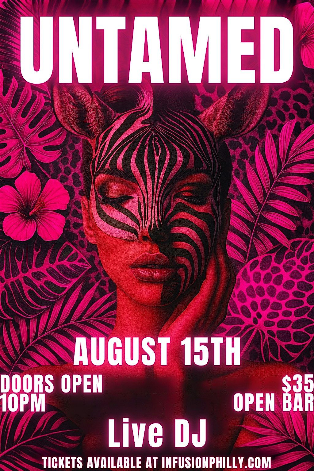 Fridays UNTAMED: Jungle Theme Party with Open Bar, 15 August | Event in Philadelphia | AllEvents
