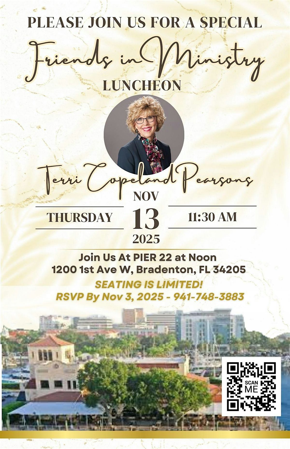 Friends In Ministry Luncheon with Terri Copeland Pearsons, 13 November | Event in Bradenton | AllEvents