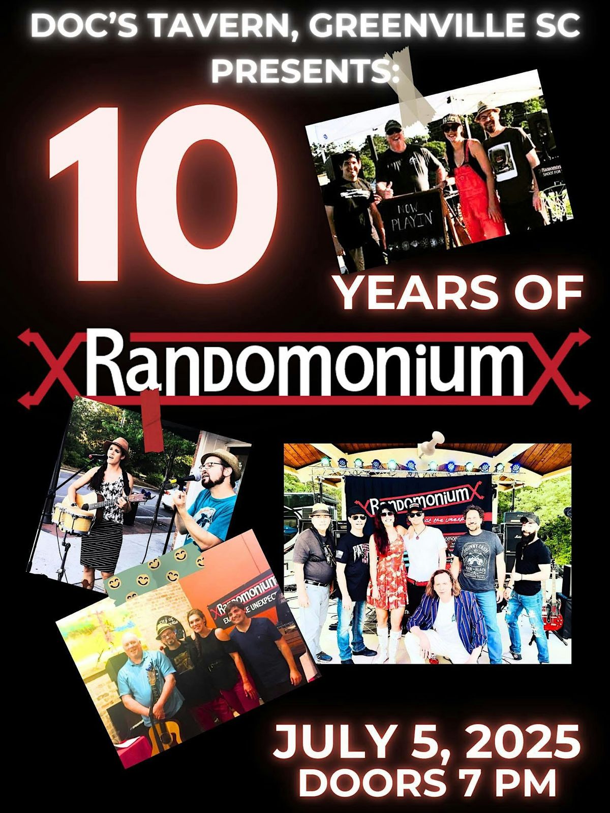 Randomonium’s TEN YEAR anniversary party!, 5 July | Event in Greenville | AllEvents