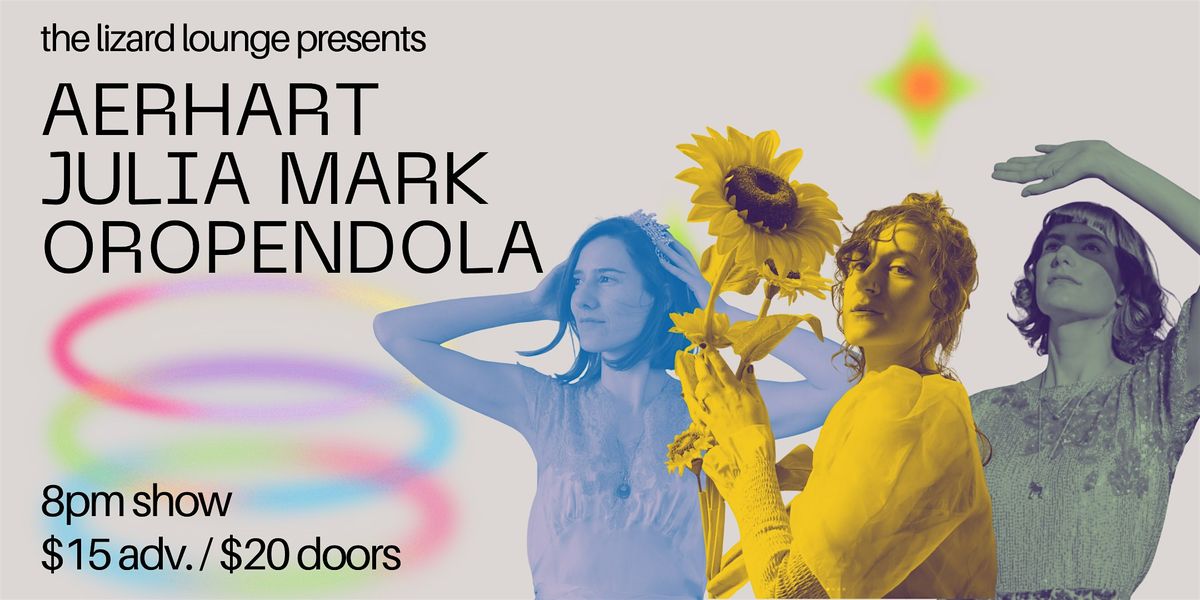 Julia Mark/Oropendola/Aerhart, 20 August | Event in Cambridge | AllEvents