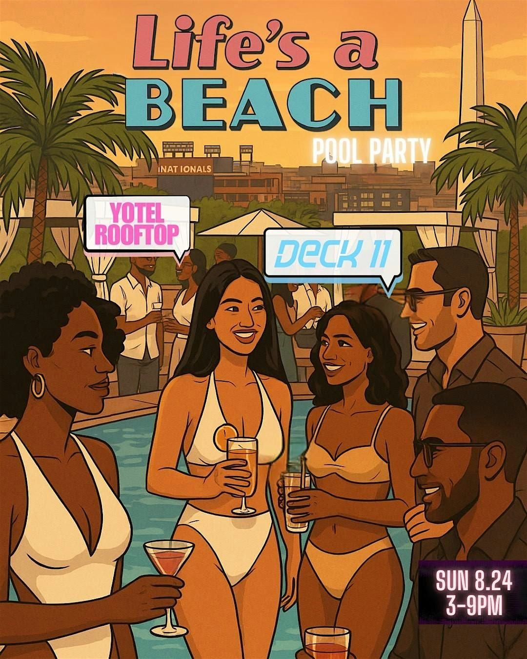 ThoseGuyz: Life is a Beach Rooftop Pool Pary, 24 August | Event in Washington | AllEvents