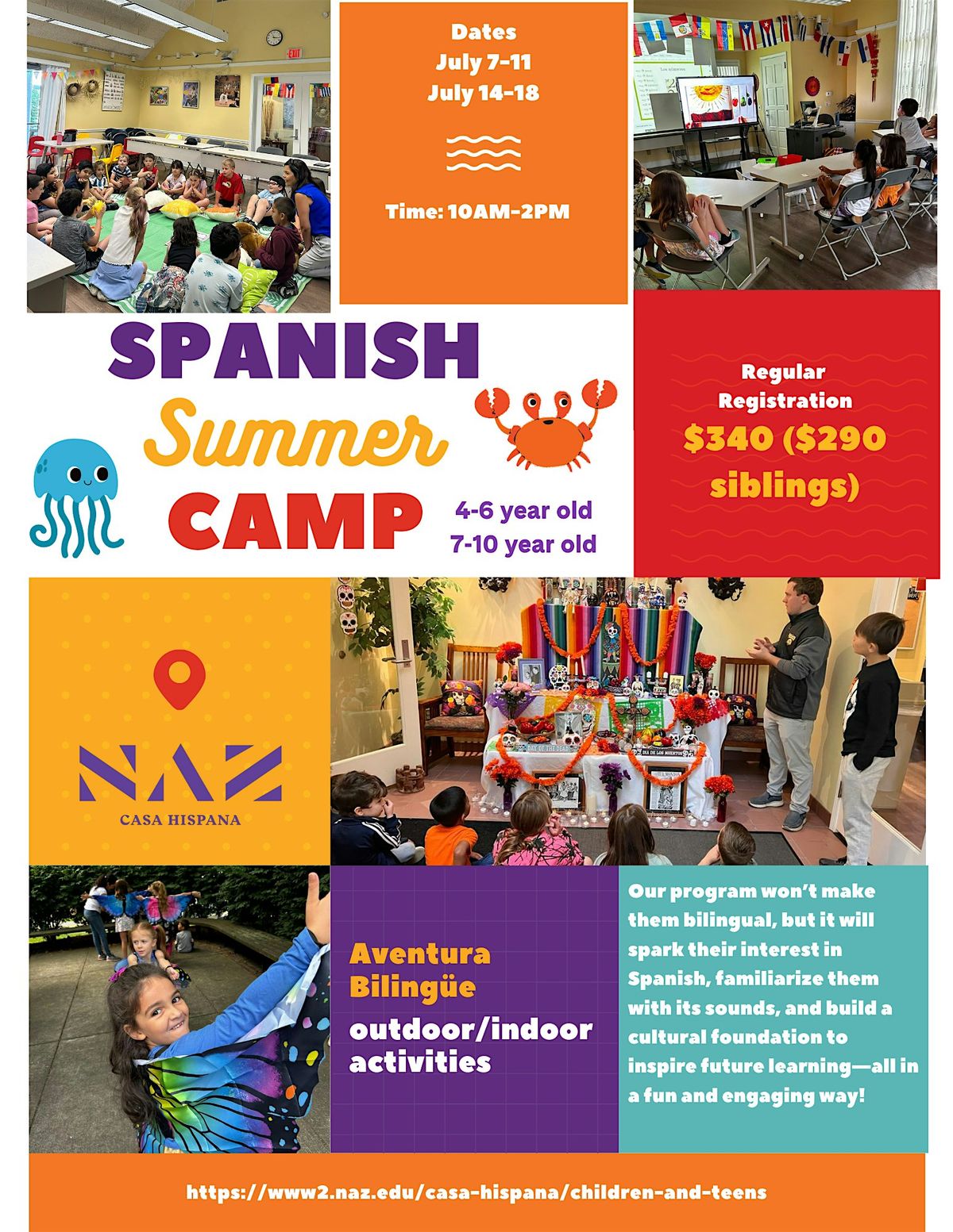 Spanish Summer Camp: "Aventura Bilingüe", 7 July | Event in Rochester | AllEvents