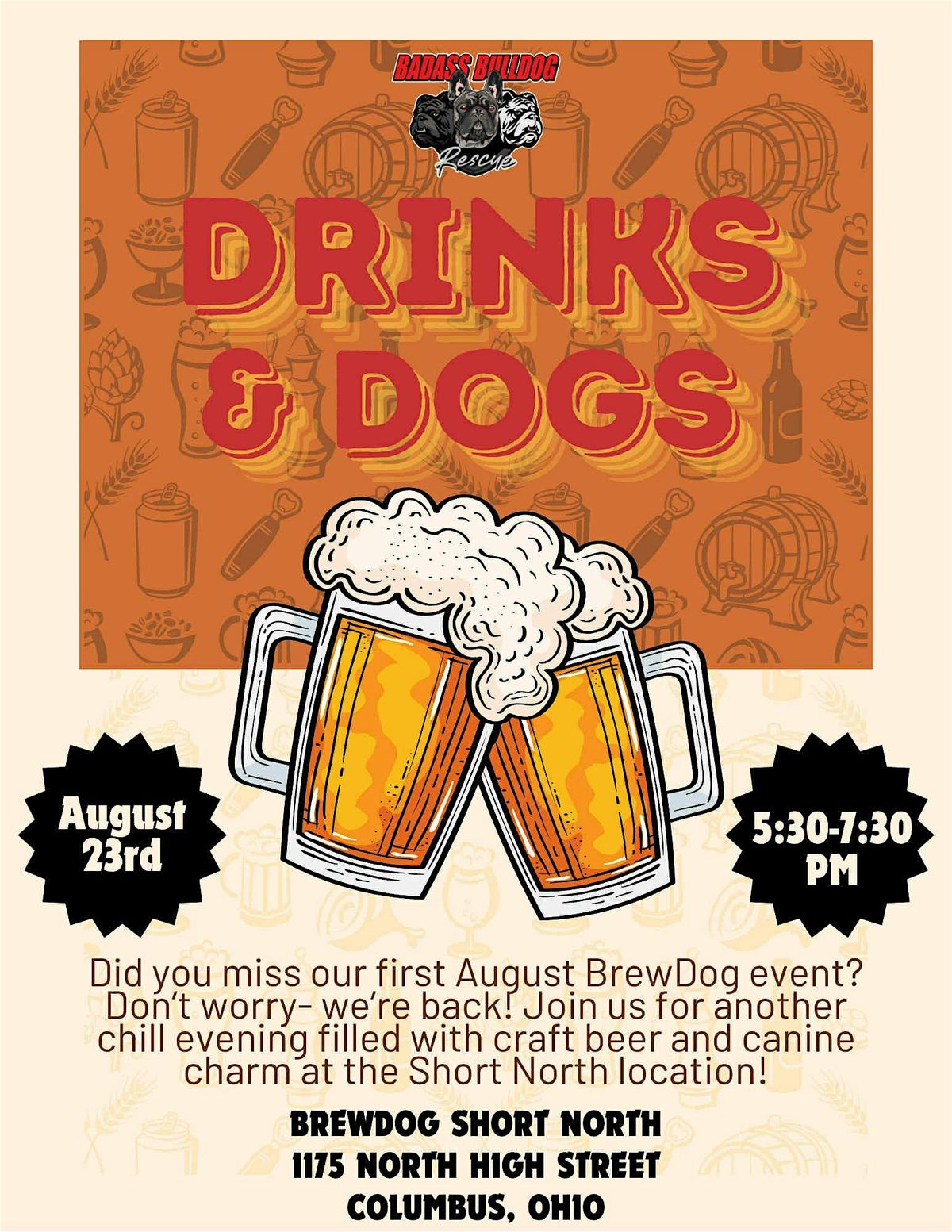 Drinks & Dogs, 23 August | Event in Columbus | AllEvents